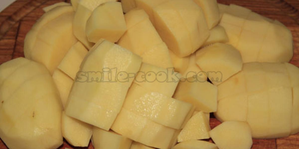 картопля для борщу